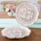 9&#x22; Pink Tea Time Whimsy Premium Paper Plates, 16ct.